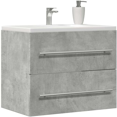 Ormarić za umivaonik siva boja betona 60 x 38 5 x 48 cm iverica Slike