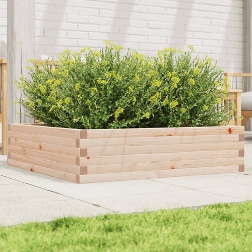 VidaXL Vrtna sadilica 90x90x23 cm od masivne borovine Slike