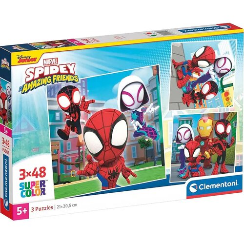 Clementoni Disney Spidey 3x48 komada Supercolor puzzle - Cene