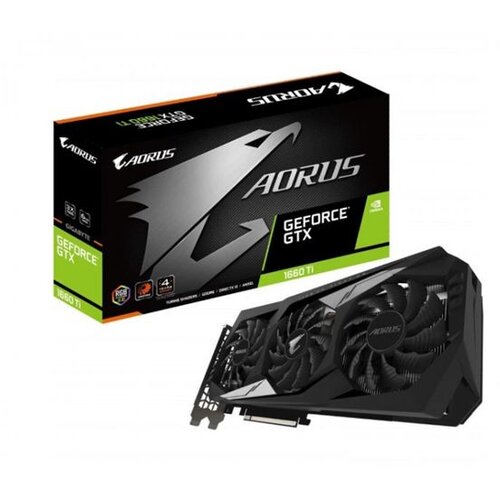 Gigabyte nVidia AORUS GeForce GTX 1660 Ti 6GB 192bit GV-N166TAORUS-6GD grafička kartica Slike