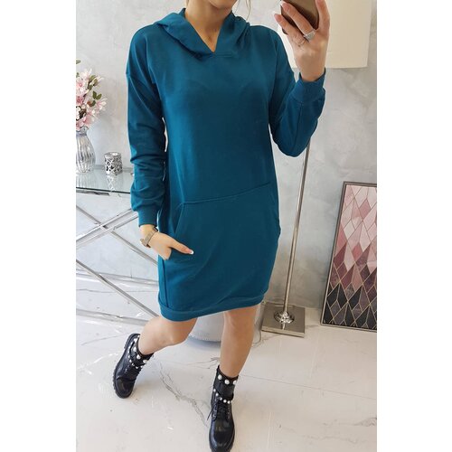 Kesi Hooded dress marine Cene