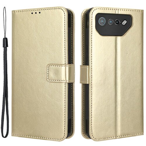 INORCO Ovitek s stojalom za telefon Asus ROG Phone 7 5G, odporen proti praskam Crazy Horse Texture Denarnica PU usnjen ovitek za telefon, (22036906) Slike