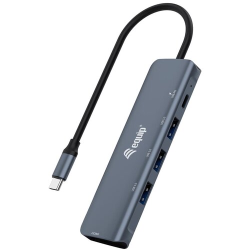 Equip USB-C 5 in 1 MULTIFUNCTIONAL Adapter, HDMI, USB 3.2 GEN1, 100W USB PD Slike
