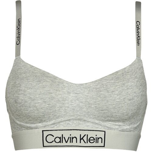 Calvin Klein Jeans Topi LINED BRALETTE Bela Slike