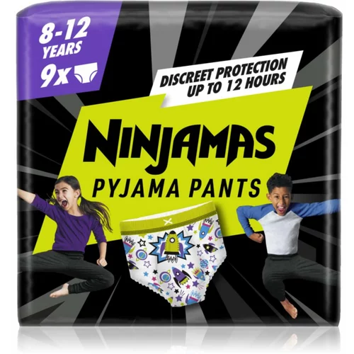 Pampers Ninjamas Pyjama Pants 27-43 kg Spaceships 9 kos