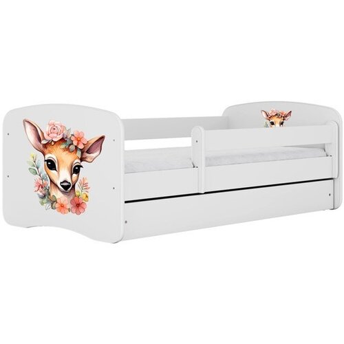 HAPPYKIDS Otro&scaron;ka postelja Dreamy 180x80 bambi brez leži&scaron;ča s predalom Bela Cene