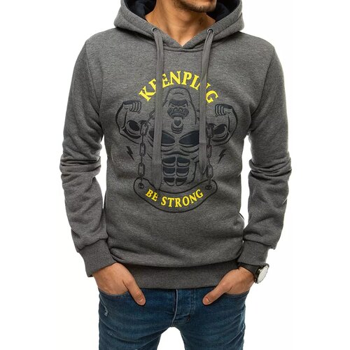 DStreet Dark gray men&amp;#039;s sweatshirt BX4950 Slike