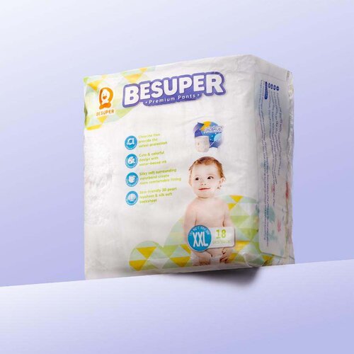 BeSuper_Premium BeSuper Premium Pelene-Gaćice XXL (15+ kg) 18 kom Slike