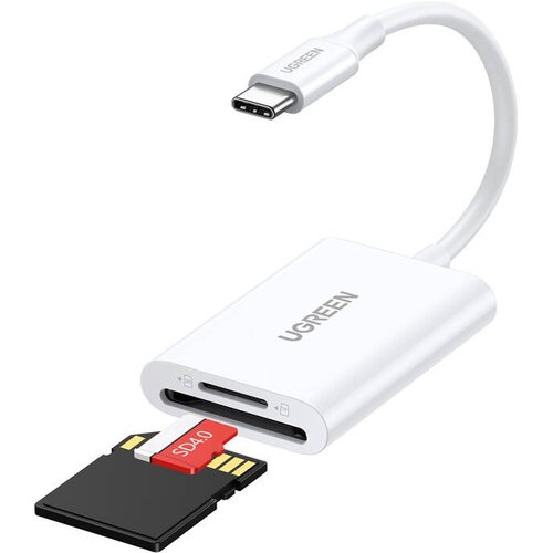 Ugreen CM265 2V1 BRALNIK KARTIC USB-C (BEL), (5000293096) Cene