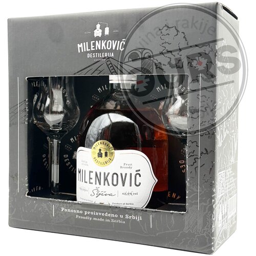  Milenković Šljiva 5yo Box sa dve čaše 0,7L Cene