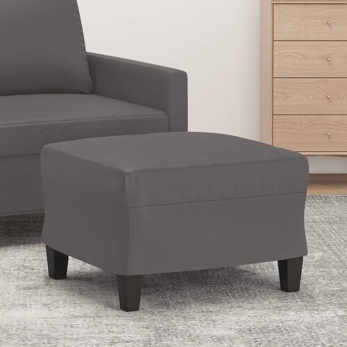 vidaXL Tabure sivi 60 x 50 x 41 cm od umjetne kože Cijene
