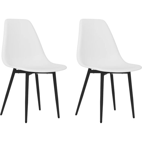 Maison Chic Jedilni stoli - Vzorci stoli 2 kosa bele barve PP A178, (22032792) Cene