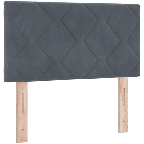 VidaXL vzglavje z diamanti blokovim dizajnom temno sivo 80 cm iz žameta, (22008440) Slike