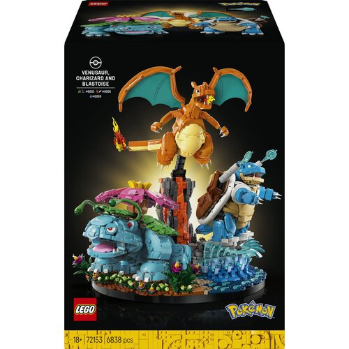 Lego Pok&amp;eacute;mon - Venusaur, Charizard in Blastoise (72153) Slike