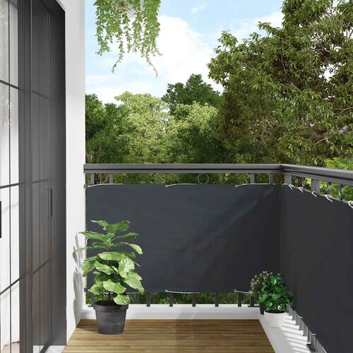 Balkonski zaslon za privatnost antracit 400 x 90 cm PVC Cijene