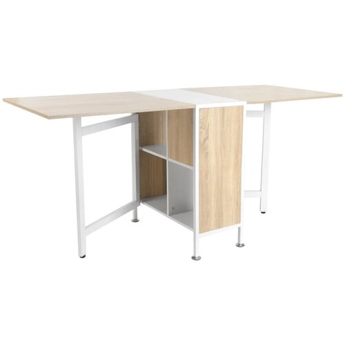 Sklopivi blagovaonski stol  hrastovo drvo i metalni okvir  169x60x75 cm Cijene