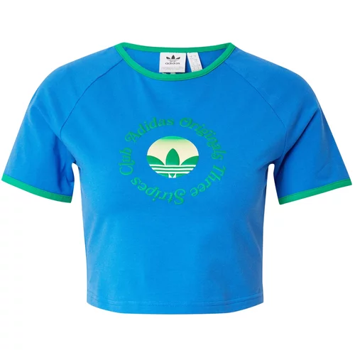 Adidas Majica azur / pastelno žuta / zelena
