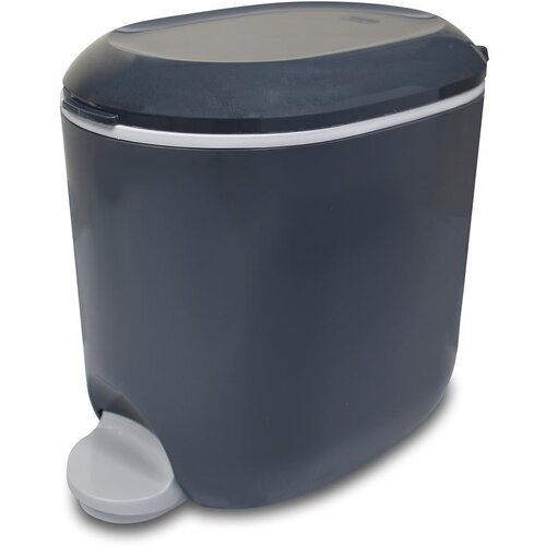 Addis Temno siv plastičen koš za smeti s pedalom 3,5 l – Cene