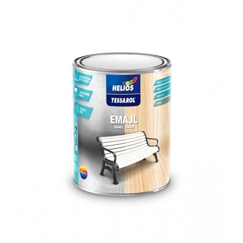 Helios Boja emajl za drvo i metal mat bijela 0,75l Tessarol Slike