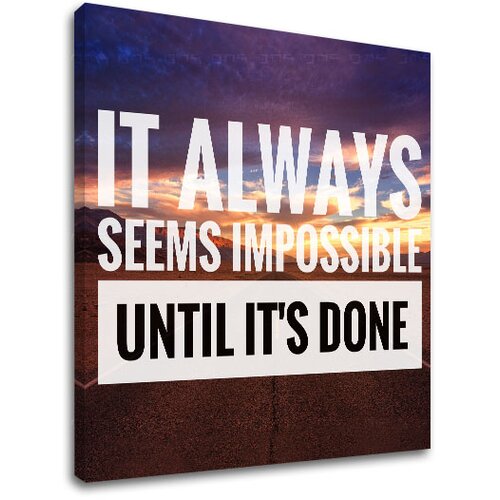  Motivacijska slika na platnu About perseverance_002 (moderne) Slike
