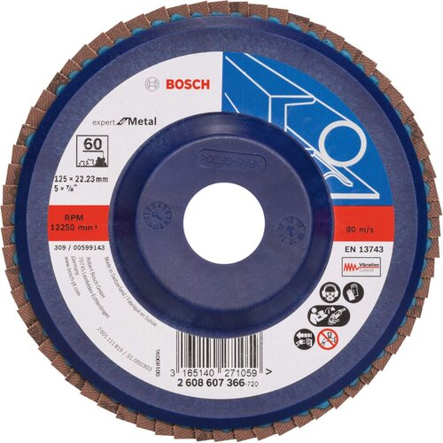 Bosch lamelni brusni disk X551, Expert for Metal Prečnik 125 mm; granulacija 60, ravni - 2608607366 Cene