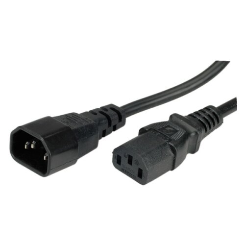 Secomp Povezovalni kabel za aparate VALUE\, IEC 320 C14 - C13\, črn\, 1\,8 m 19.99.1515 tok priklučni konektor črna 1.80 m, (20414944) Cene