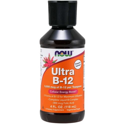 Now Foods vitamin B-12 ultra liquid 118 ml Cene