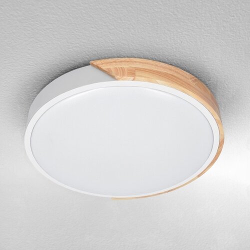  Brilagi - LED prigu&amp;scaron;iva svetiljka PILANA LED/48W/230V hrast/bela prečnik 40 cm + daljinski upravljač Slike