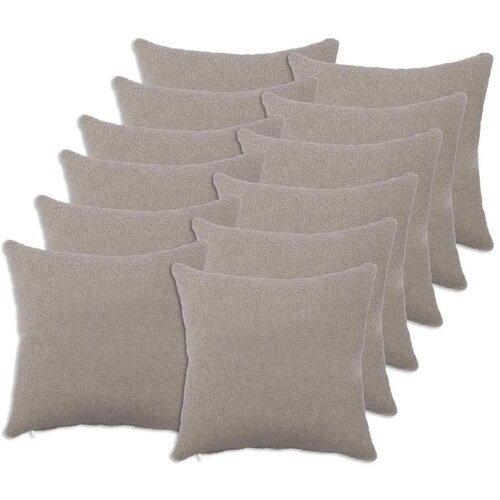  Presvlaka za jastuk 12 pcs HEERLEN Svjetlosiva 40 x 40 cm - Svjetlosiva 40 x 40 cm 12 Cene
