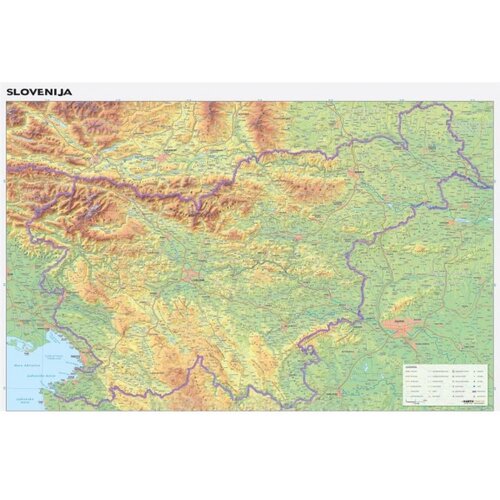  Zemljevid Slovenije 70 x 100 cm Slike