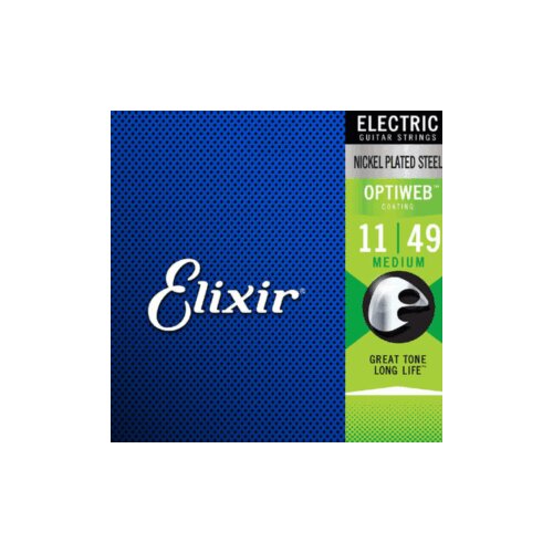  ŽICE ZA EL GITARU ELIXIR 011/49 MED OW OPTIWEB ELECTRIC Slike