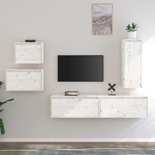 The Living Store TV omarica 5 kosov bela trdna borovina - TV Omarica, (21376471) Cene