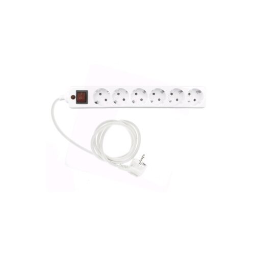 Fast Asia Produžni kabl 6r/3m sa prekidacem i zaštitom 3x1,5mm (Linkom) - beli Slike