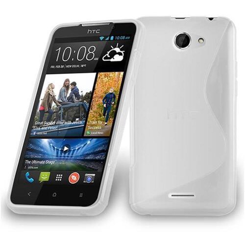 Cadorabo Case, združljiv s HTC v pol prozorni - za&scaron;čitni pokrov, narejen iz fleksibilnega silikona TPU, (20591627) Cene