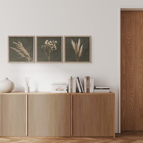 Styler Slike u setu 3 kom 30x30 cm Pampas &amp;ndash; Slike