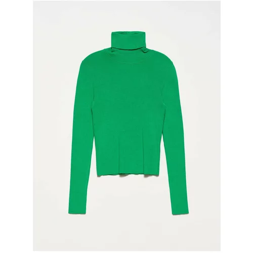 Dilvin 10225 Turtleneck Sweater-green