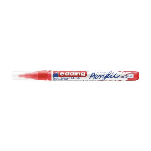 Edding akrilni marker E-5300 fine 1-2mm obli vrh crvena ( 12MA53D ) Cene