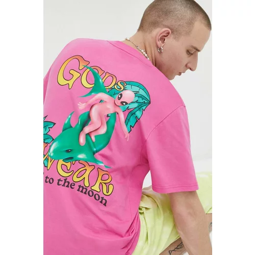 Gcds Pamučna majica boja: ružičasta, s uzorkom
