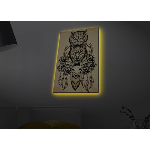 Wallity Zidna slika sa LED osvetljenjem 4570MDACT-061, 45x70 cm Cijene