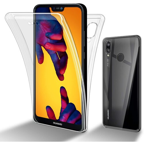 Cadorabo Huawei P20 LITE 2018/NOVA 3E in transparentno - 360&deg; za&scaron;čita celotnega telesa - Za&scaron;čita spredaj in zadaj, vsestranska za&scaron;čita s &scaron;čitnikom zas, (20860088) Cene