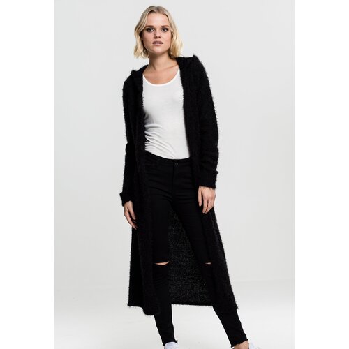 UC Ladies Women&amp;#039;s hooded feather sweater black Slike