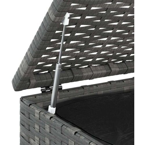 VidaXL vrtna &amp;scaron;katla za blazine pe ratan 100x97,5x104 cm siva Slike