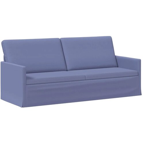  Set sofe 2 pcs Traper plava Tkanina - Trapere plave boje 1-sjedalni + 3-sjedalni (180 cm) Slike