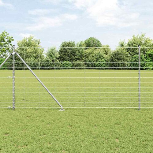 vidaXL field fence 1,2x50 m pocinkano jeklo Cene