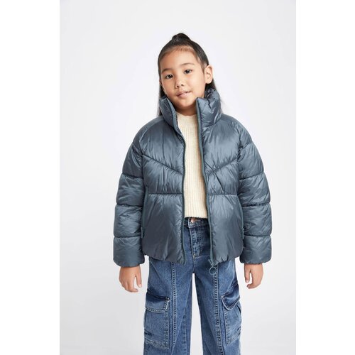 Defacto Girl Water Repellent Stand Collar Pocket Zippered Puffer Jacket Cijene