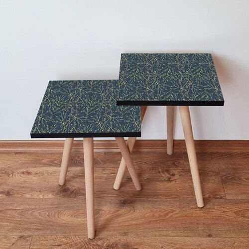 Hanah home set klub stočića 2Shp236, 2 komada, Tamnoplavi Cene