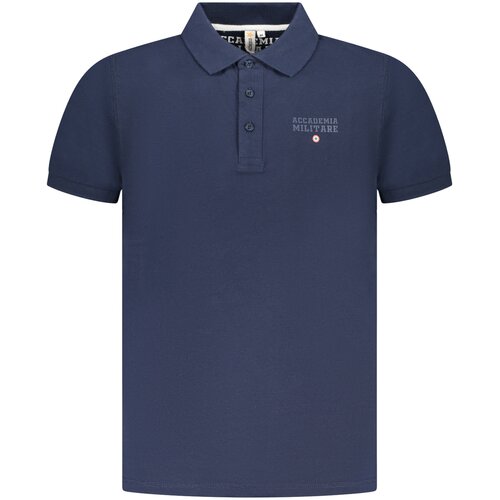 ACCADEMIA MILITARE MILITARY ACADEMY MEN&amp;amp;#39;S BLUE SHORT SLEEVE POLO Slike