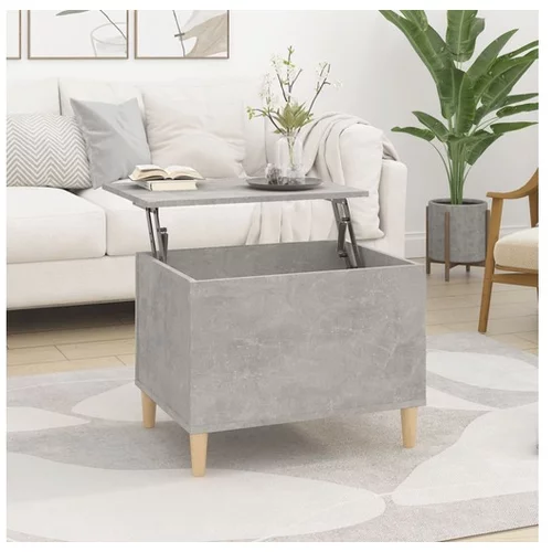  Klubska mizica betonsko siva 60x44,5x45 cm inženirski les