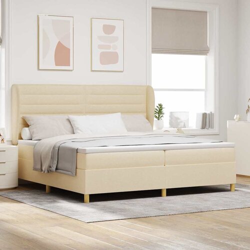 vidaXL Postelja s pomično posteljo in vzmetnico Temno Siva 90x190 cm - - Krem - 96.03 - 200 x 200 cm - Cene