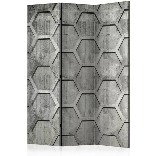  Paravan u 3 dijela - Platinum cubes [Room Dividers] 135x172